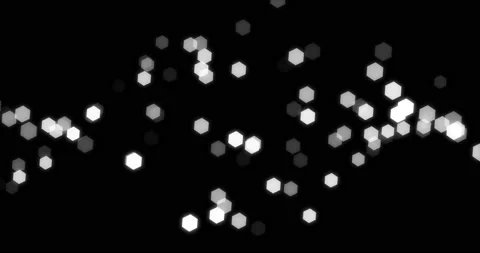 Abstract background of glowing shiny moving blurry bokeh particles. blend mode Видео 164492941