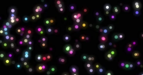 Abstract background of glowing shiny moving blurry bokeh particles. blend mode Stock Footage 165902771