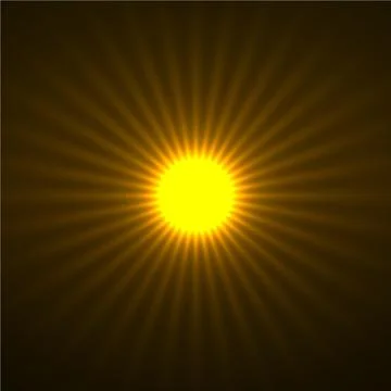 Abstract background with glowing sun rays. Vector Stock Illustration