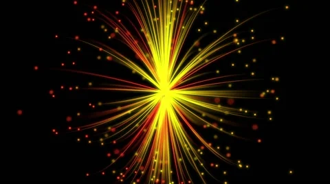 Abstract background with glowing tentacles and dots Stock Footage 46126475