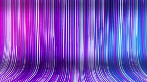 Abstract background with glowing vertical lines moving and bending over a r.. Stock Footage 335765950