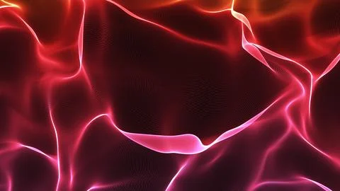 Abstract background with glowing wave 库存插图