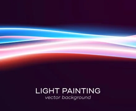 Abstract background glowing waves Stock Illustration