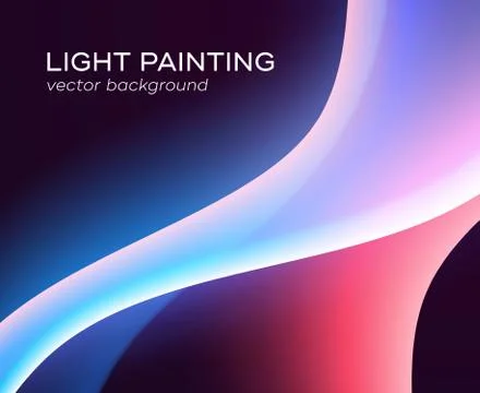 Abstract background glowing waves Stock Illustration