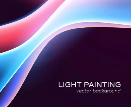 Abstract background glowing waves Stock Illustration