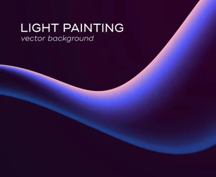 Abstract background glowing waves Stock Illustration