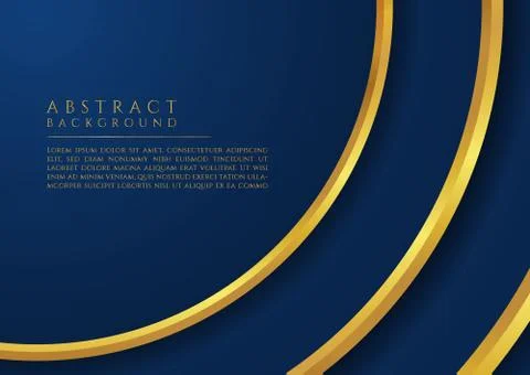 Abstract background gold circle shape radial design luxury style with space f Stock Illustration