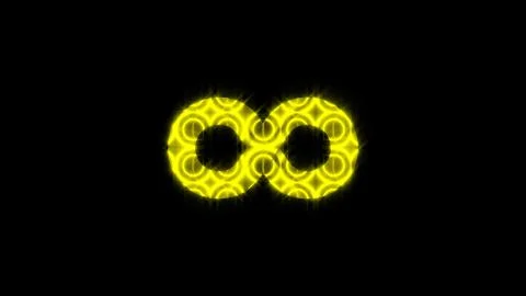 Abstract background with gold infinity sign イラスト素材