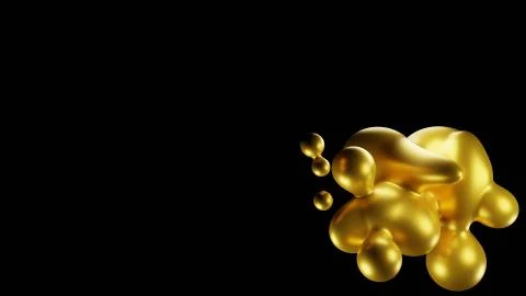 Abstract background Gold object on Lower left corner Stock Photos