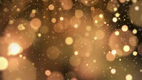 Abstract background with gold particles and circles Stock Footage 280721100