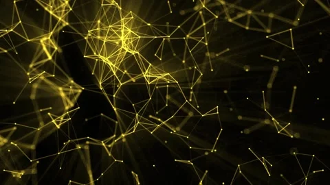 Abstract background, Gold spider web tunnel Stock Footage 278717184