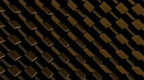 Abstract background with gold square. 3d rendering Abstract background wit... Foto stock