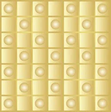 Abstract background gold with square and circular shapes Ilustración de archivo