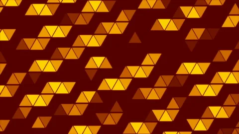Abstract background, gold triangles on red background, loop Stock Footage 142608635