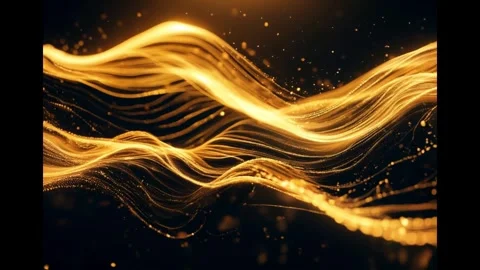  Abstract background with golden boken affect Stock Footage 296287041
