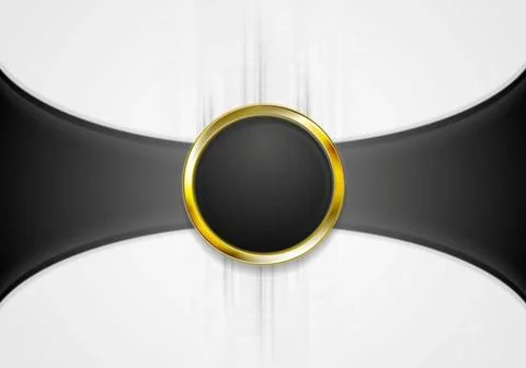 Abstract background with golden circle shape Abstract background with gold... Foto stock