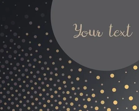 Abstract background with golden dots Stock Illustration