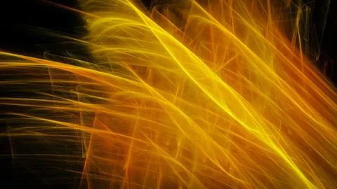 Abstract background with golden flames Stock Illustration
