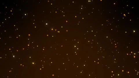 Abstract Background With Golden Floating Particles And Warm Glow. Stock Footage 322665583