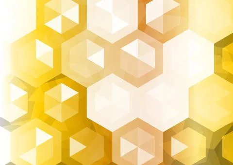 Abstract background. Golden hexagon. Vector illustrator イラスト素材