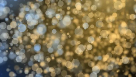 Abstract Background with golden particles blurred Stock Footage 235658866