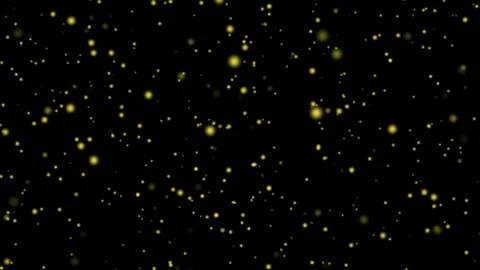 Abstract background golden particles falling with glittering gold powder bokeh. Stock Footage 293544818