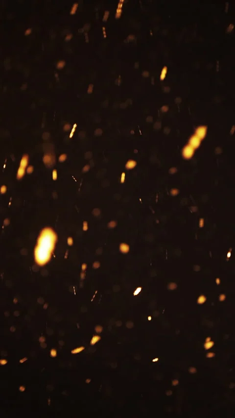 Abstract background with golden particles flying on black background. Stock Footage 267525792