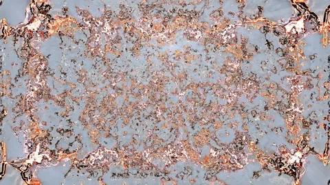 Abstract background of golden particles Stock-Footage 134283987