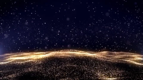 Abstract background with golden particles Stock-Footage 200372945