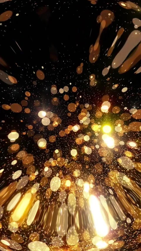 Abstract background of golden particles Stock Footage 230445494