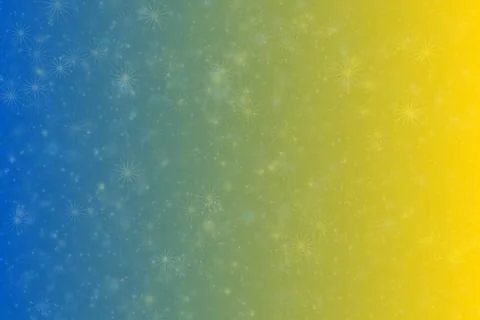 Abstract background gradient from blue to yellow colors and random bokeh patt 写真素材