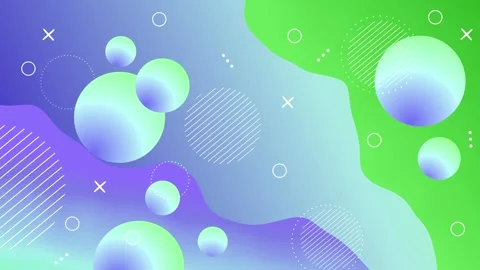 Abstract background with gradient circles waves and geometric shapes in a m.. 스톡 동영상 336747926