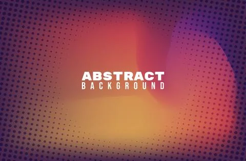 Abstract background with gradient color and halftone Illustrazione stock