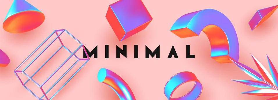 Abstract background with gradient geometric elements. Illustrazione stock