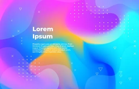 Abstract background. Gradient geometric shapes with futuristic minimal design Stock Illustration