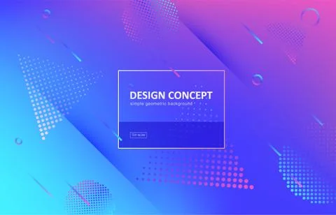 Abstract background, gradient geometric vector design. Graphic pattern in Illustrazione stock
