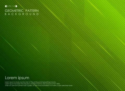 Abstract background gradient green stripe line design business. Stock-Illustration