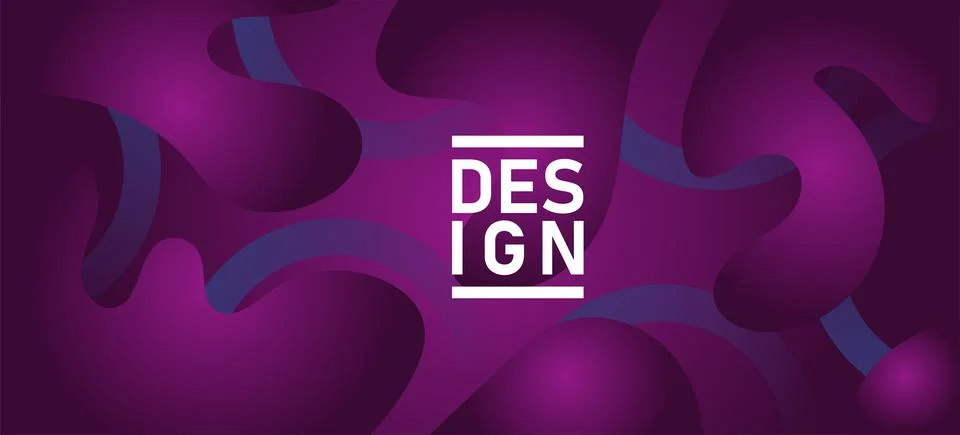 Abstract background with gradient liquid and wavy pattern Stock Illustration