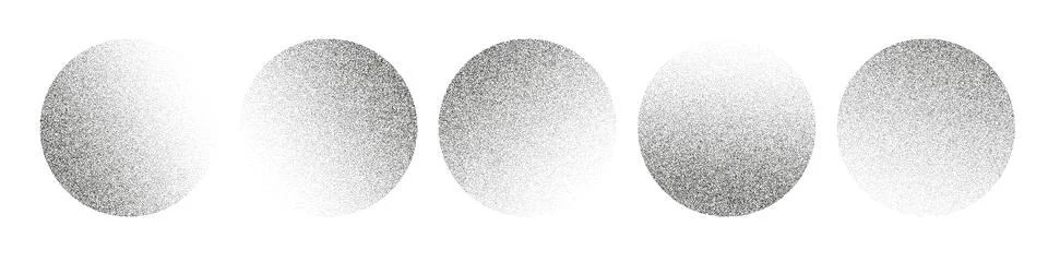 Abstract background gradient noise and grain. Half tone dots form circles, .. 스톡 일러스트