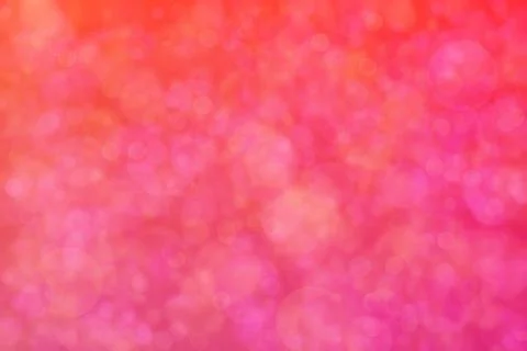 Abstract background with gradient from orange to pink and circle shaped rando Stock Illustration