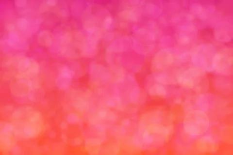 Abstract background with gradient from orange to pink and circle shaped rando Stock Illustration