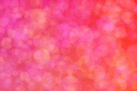 Abstract background with gradient from orange to pink and circle shaped rando Stock Illustration