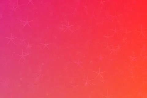 Abstract background with gradient from orange to pink and star shaped random  Stock Photos