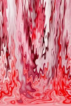 Abstract background of gradient red and maroon 3D spreading liquid texture Stock Illustration