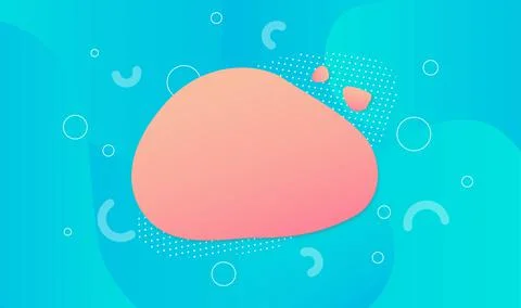 Abstract background with gradient shape. Wallpaper with pink liquid form Stock Illustration