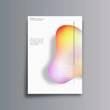 Abstract background with gradient shapes for the banner, flyer, poster, broch Stock Illustration