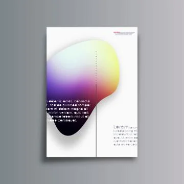 Abstract background with gradient shapes for the banner, flyer, poster, broch Stock Illustration