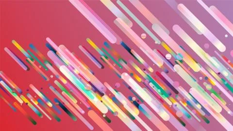 Abstract background of gradient stripes and circles Stock Illustration