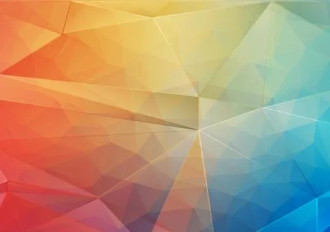Abstract background with gradient triangle shapes Stock Illustration
