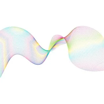 Abstract background with gradient waves Illustrazione stock